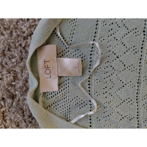 Loft Women's Long Sleeve Cardigan Mint Green Size Small - Picture 2 of 2